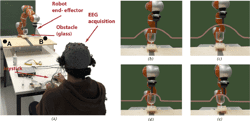 Inferring subjective preferences on robot trajectories using EEG signals